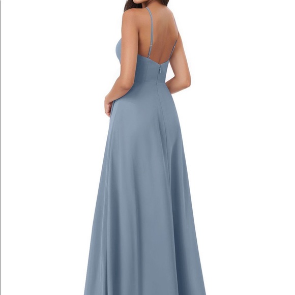 Reposhed Azazie Bailey dusty blue bridesmaid dress - Picture 2 of 7
